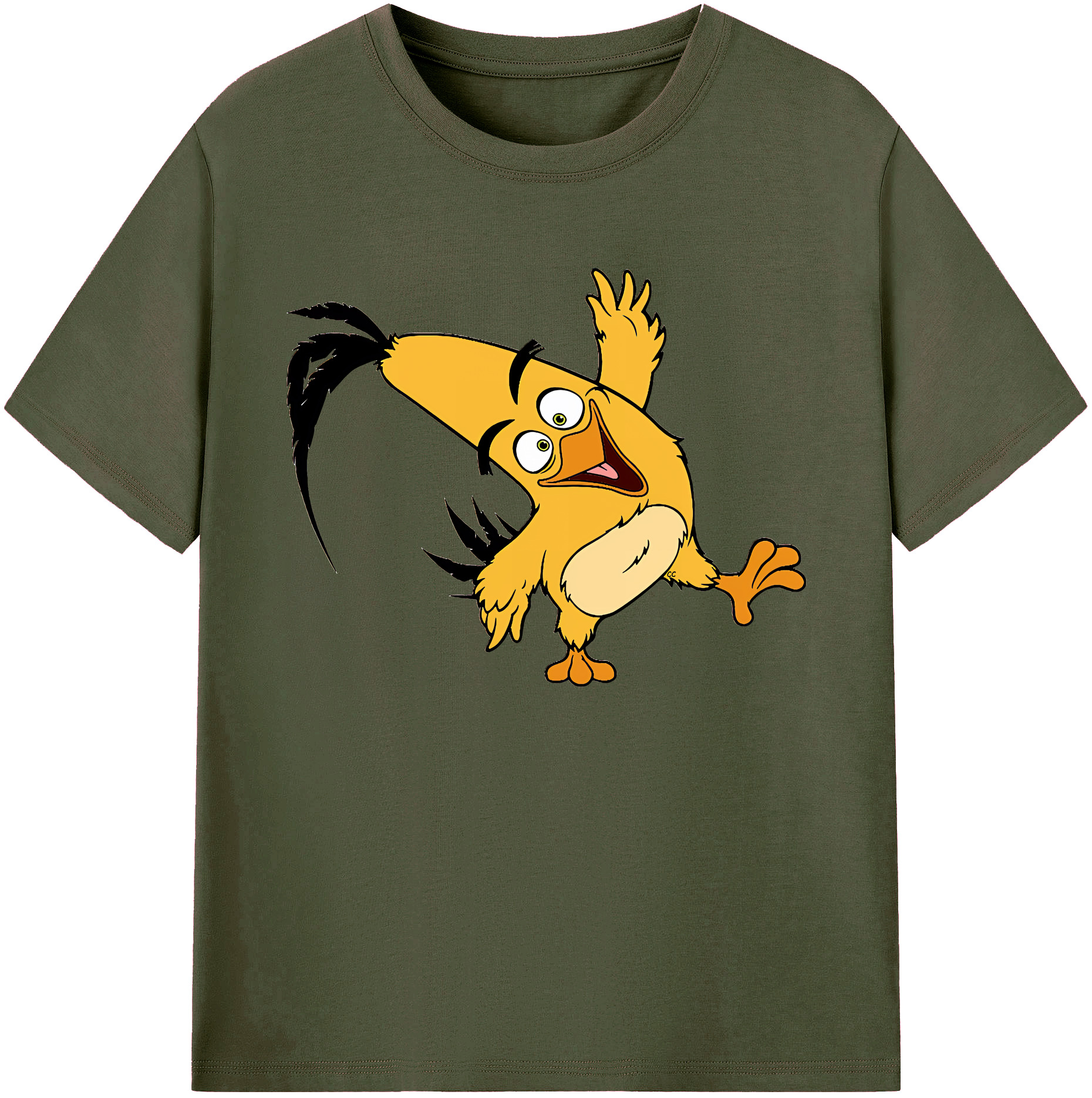 （画像用） Angry Birds アングリーバード 綿100％ メンズ半袖Tシャツ｜肌触りやわらか＆通気性